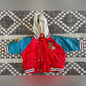 Baby GAP football themed bomber jacket
